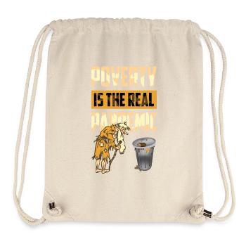 Armut ist die echte Pandemie - Stanley/Stella recycelter Gym Bag - Naturweiß - Vorne