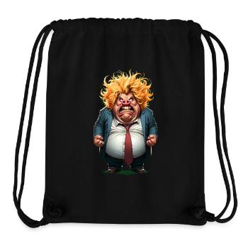 Angry Citizen Caricature - Stanley/Stella Recycled Gym Bag - black - Front