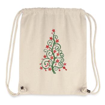 "Tree", Boho Line Art Design, Series "Xmas" - Stanley/Stella Recycled Gym Bag - natural - Front