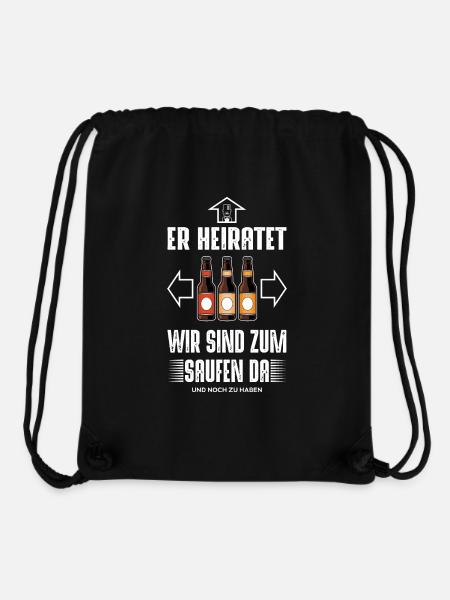 Er Heiratet - Stanley/Stella recycelter Gym Bag - Schwarz