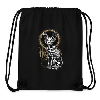 Cat Sphinx Skeleton Tattoo - Stanley/Stella Recycled Gym Bag - black - Front