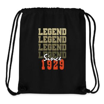 Jahrgang Geboren in einem Monat 1929 Geschenk zum 95. Jahrestag - Stanley/Stella recycelter Gym Bag - Schwarz - Vorne