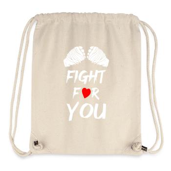 Fight For You - Stanley/Stella recycelter Gym Bag - Naturweiß - Vorne