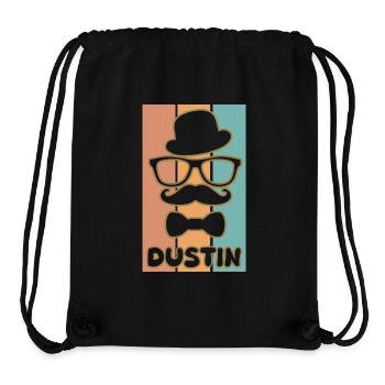 Dustin as a first name - Stanley/Stella Recycled Gym Bag - black - Front