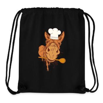 Restaurant Lokal Gastgeber Koch Köchin Köche - Stanley/Stella recycelter Gym Bag - Schwarz - Vorne