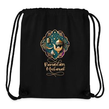 Ramadan Gift Eid Mubarak Islam Allah Muslim - Stanley/Stella Recycled Gym Bag - black - Front