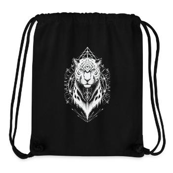Mystic Panther with Third Eye & Runes - Stanley/Stella Recycled Gym Bag - black - Front