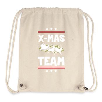 X-Mas Team - Stanley/Stella Recycled Gym Bag - natural - Front