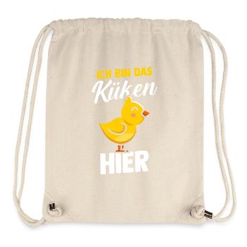 Éleveur de poulets Éleveur de ferme poussins - Sac à cordon recyclé Stanley/Stella - blanc naturel - Devant
