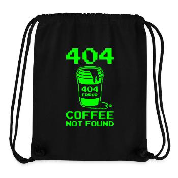 404 Not Found, Software Developer Shirt, Hoodie - Stanley/Stella recycelter Gym Bag - Schwarz - Vorne
