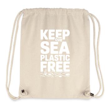 Keep Our Sea Plastic Free - Stanley/Stella Recycled Gym Bag - natural - Front