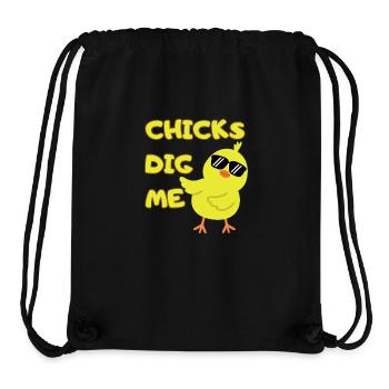 Chicks Dig Me - Stanley/Stella Recycled Gym Bag - black - Front