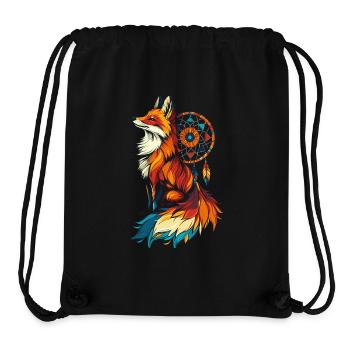 Fuchs Traumfänger - Stanley/Stella recycelter Gym Bag - Schwarz - Vorne