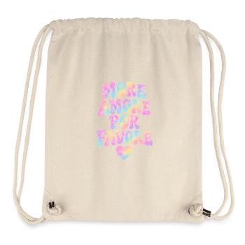 MORE AMORE POR FAVORE - Sac à cordon recyclé Stanley/Stella - blanc naturel - Devant