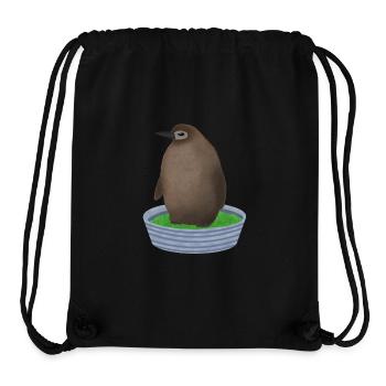 Pesto-Pinguin - Stanley/Stella recycelter Gym Bag - Schwarz - Vorne
