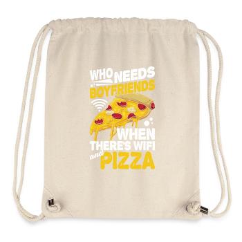 Pizzeria Gifts, Pizza Tshirt - Stanley/Stella Recycled Gym Bag - natural - Front
