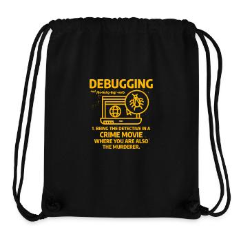 Debuggen - Stanley/Stella recycelter Gym Bag - Schwarz - Vorne