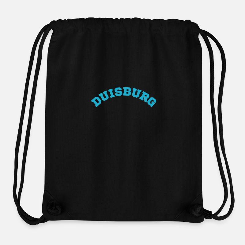 Duisburg - Stanley/Stella recycelter Gym Bag - Schwarz