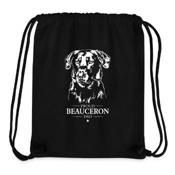Beauceron Dad Dog Berger de Beauce Dogs Wilsigns - Stanley/Stella Recycled Gym Bag - black - Front