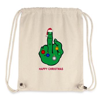 happy christmas - Stanley/Stella Recycled Gym Bag - natural - Front