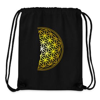 Blume des Lebens - Stanley/Stella recycelter Gym Bag - Schwarz - Vorne