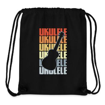 Vintage Ukulele - Stanley/Stella recycelter Gym Bag - Schwarz - Vorne