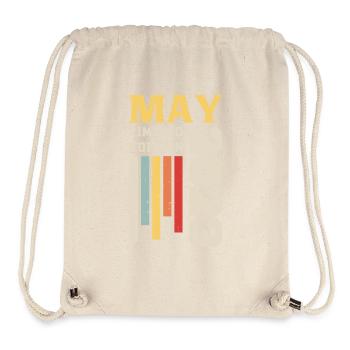 Mai 2023 - Geburtstagsgeschenk geboren im Mai 2023 Mai - Stanley/Stella recycelter Gym Bag - Naturweiß - Vorne