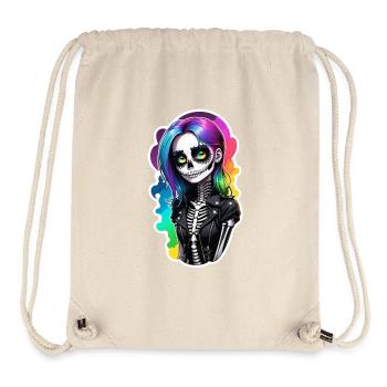 Halloween - Rock & Regenbogen - Stanley/Stella recycelter Gym Bag - Naturweiß - Vorne