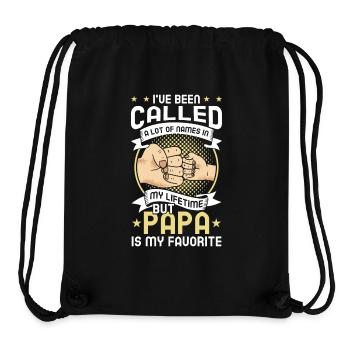 Papa Vater Sohn Geschenkidee Called A Lot Of Names - Stanley/Stella recycelter Gym Bag - Schwarz - Vorne