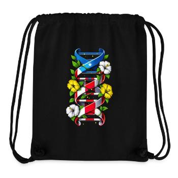 Puerto Rico Boricua DNA-Kette - Stanley/Stella recycelter Gym Bag - Schwarz - Vorne