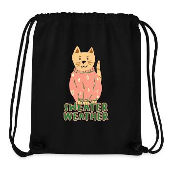 Météo des pulls - Sac à cordon recyclé Stanley/Stella - noir - Devant