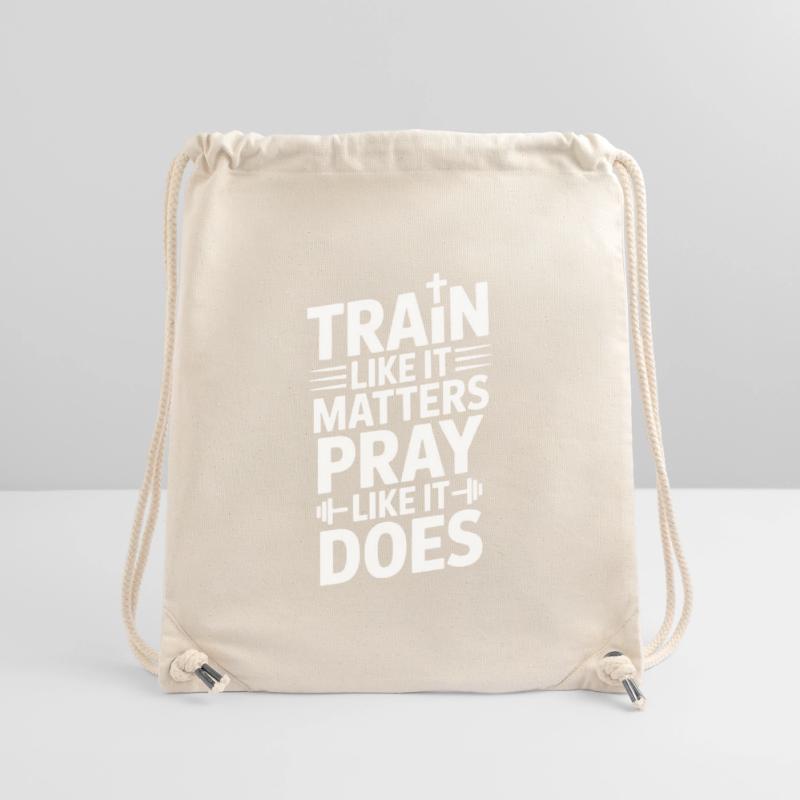 Train Like It Matters Pray Like It Does Stanley/Stella recycelter Gym Bag