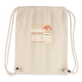 Geschenk zum 50-jährigen Jubiläum Dezember 1975 - Stanley/Stella recycelter Gym Bag - Naturweiß - Vorne