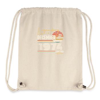 Geschenk zum 51. Jubiläum Dezember 1974 - Stanley/Stella recycelter Gym Bag - Naturweiß - Vorne