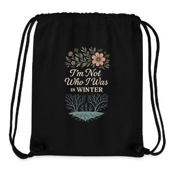 Achtsames Wachstum, Frühlingserneuerung, - Stanley/Stella recycelter Gym Bag - Schwarz - Vorne