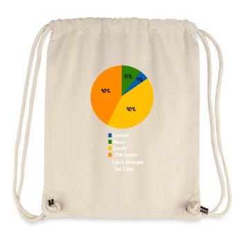 Lustiges Karate-Kuchendiagramm Kampfkünste Sarkastischer Spor - Stanley/Stella recycelter Gym Bag - Naturweiß - Vorne