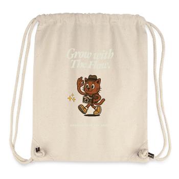 Grow with the Flow – Cat Camera - Stanley/Stella Recycled Gym Bag - natural - Front
