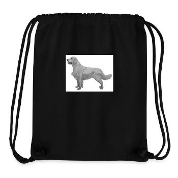 Golden Retriever sticker - Stanley/Stella Recycled Gym Bag - black - Front
