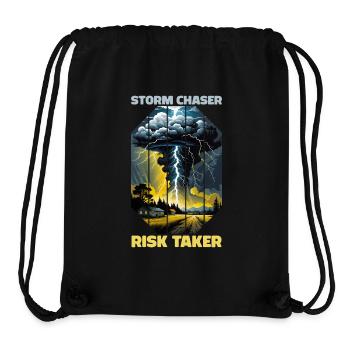 Storm Chaser Storm Chaser Gift World Weather Day - Stanley/Stella Recycled Gym Bag - black - Front
