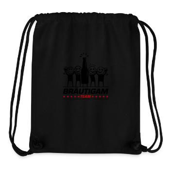 Team Bräutigam Polterhochzeit - Stanley/Stella recycelter Gym Bag - Schwarz - Vorne