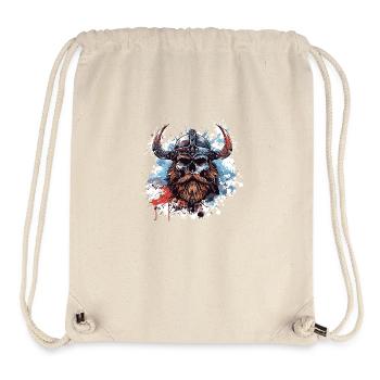 Viking Skull - Stanley/Stella Recycled Gym Bag - natural - Front