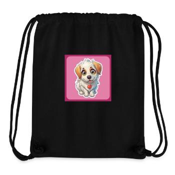 Dog Cartoon 4 - Stanley/Stella Recycled Gym Bag - black - Front
