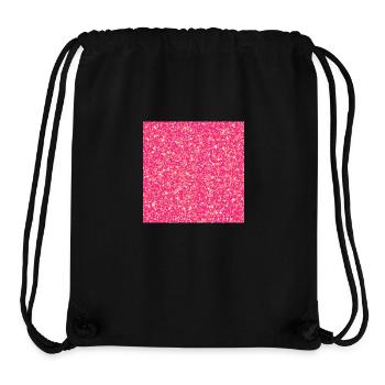 False glitter pink background - Stanley/Stella Recycled Gym Bag - black - Front