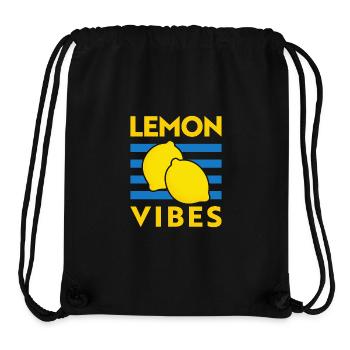 Lemon Vibes Lemon Tomato Girl Summer Italy - Stanley/Stella Recycled Gym Bag - black - Front