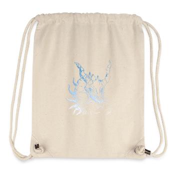 Epischer Blauer Drache - Motiv - Stanley/Stella recycelter Gym Bag - Naturweiß - Vorne