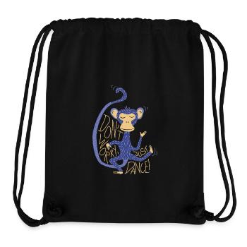 Illustration "Don't worry, just dance!" - Stanley/Stella recycelter Gym Bag - Schwarz - Vorne