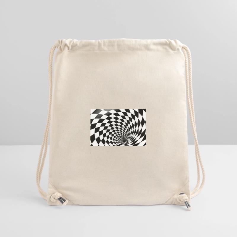 Hypnotic Checkerboard Spiral Stanley/Stella Recycled Gym Bag