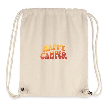 Happy Camper Retro Schrift - Stanley/Stella recycelter Gym Bag - Naturweiß - Vorne