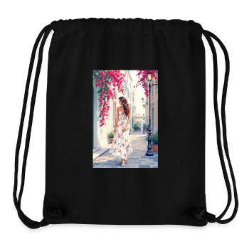 Mediterranean elegance – summer flair - Stanley/Stella Recycled Gym Bag - black - Front