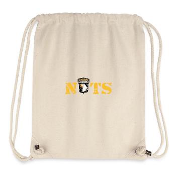 AVM Bastogne NUTS Battle Bulge Battered Bastards - Stanley/Stella recycelter Gym Bag - Naturweiß - Vorne